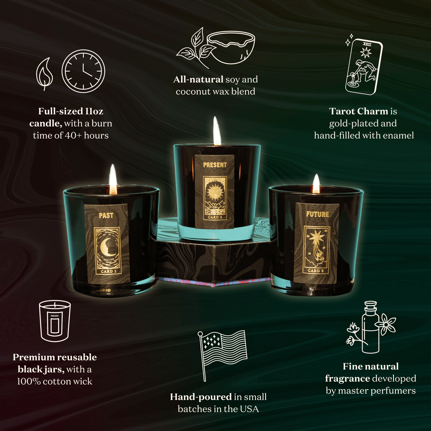 The Fortune Teller Candle Set of 3