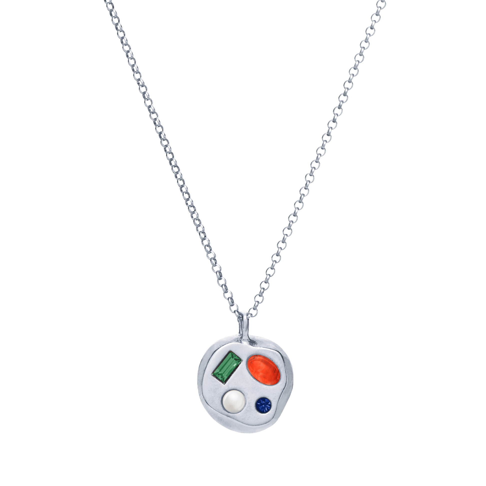 The May Fourteenth Pendant in Sterling Silver