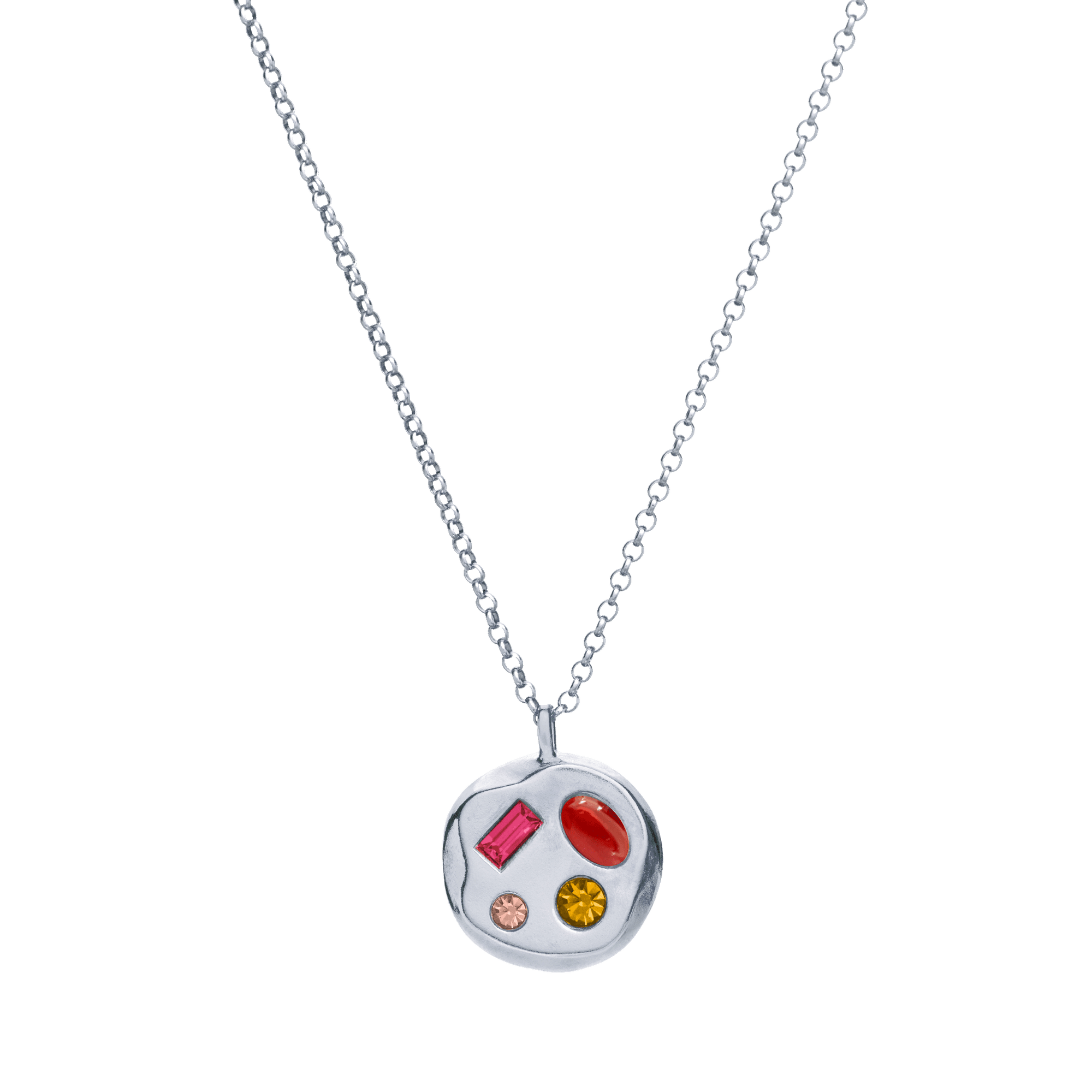 The July Sixteenth Pendant in Sterling Silver