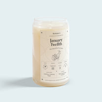 The January Twelfth Birthday Candle