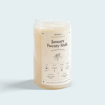 The January Twenty-Sixth Birthday Candle