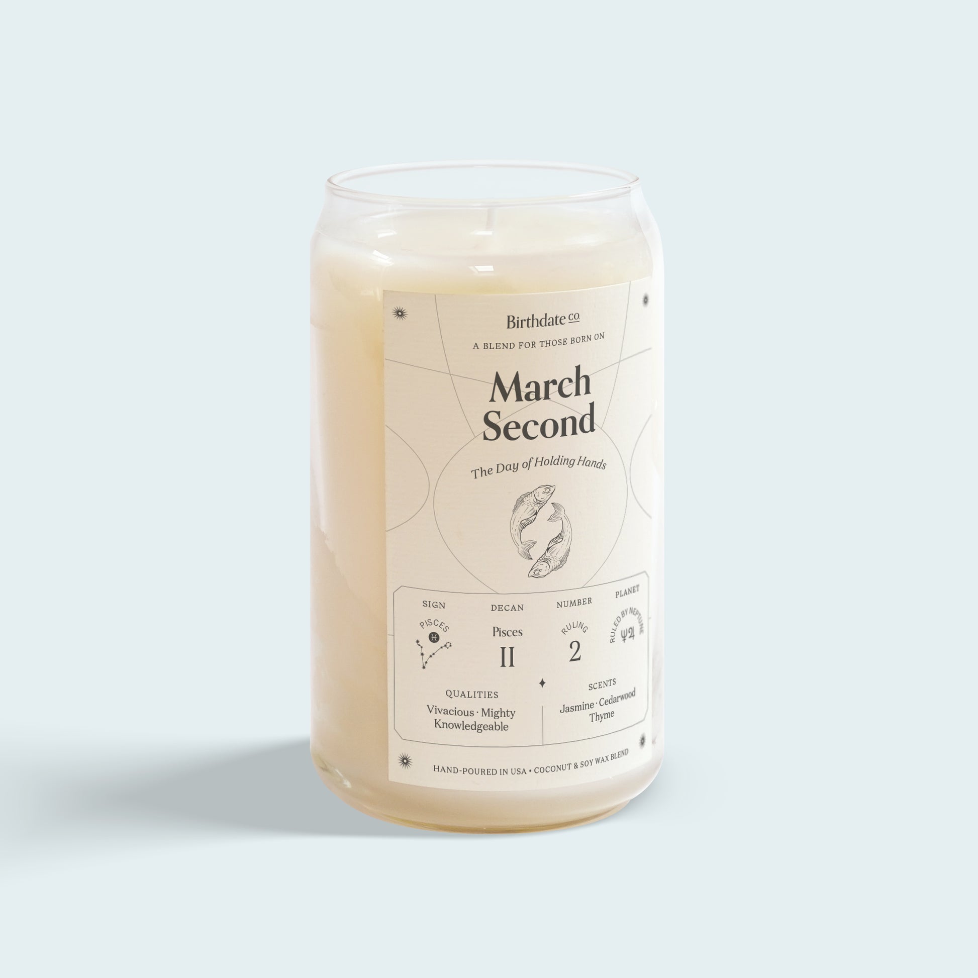 The March Second Birthday Candle