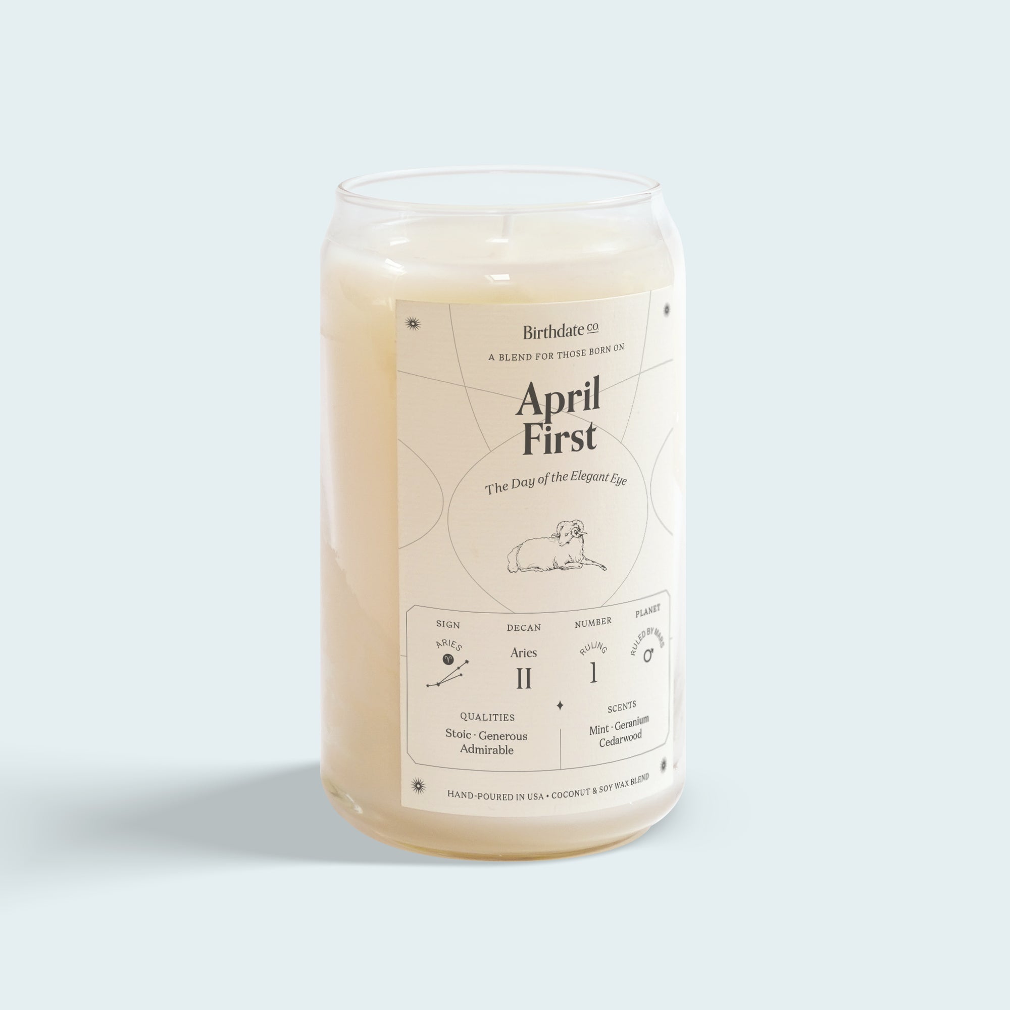 The April First Birthday Candle