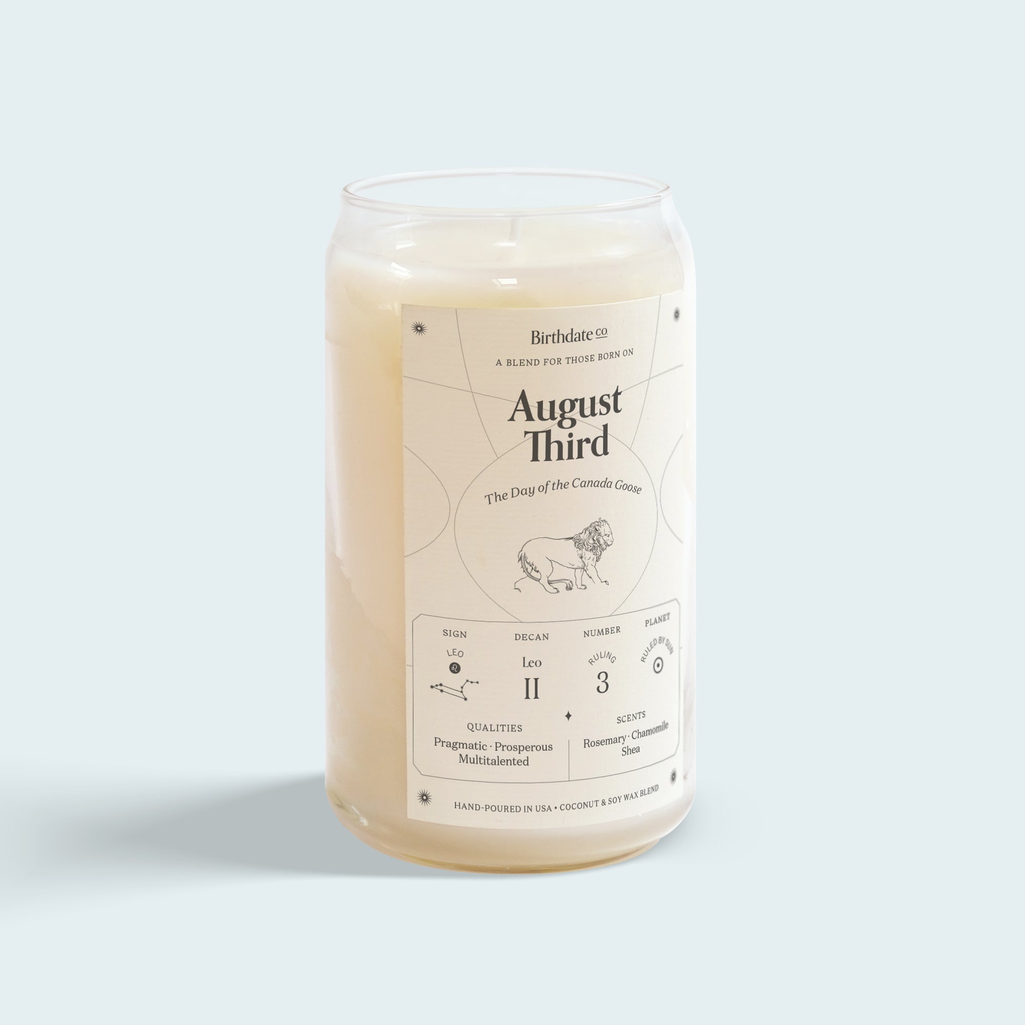 The August Third Birthday Candle