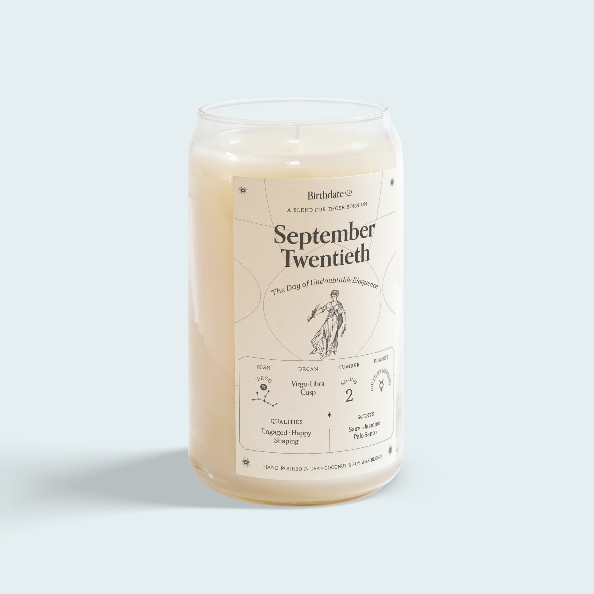 The September Twentieth Birthday Candle